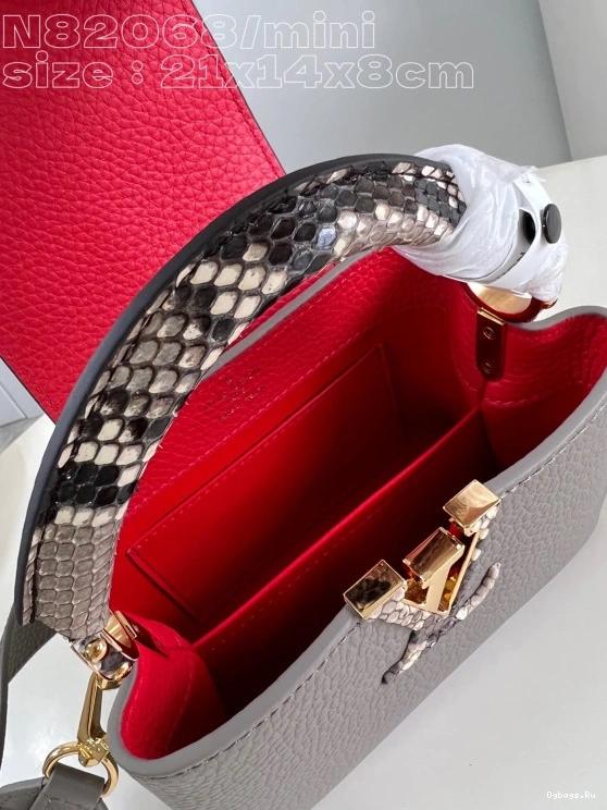 VUITTON CAPUCINES LOUIS MINI-21*14*8CM 0109